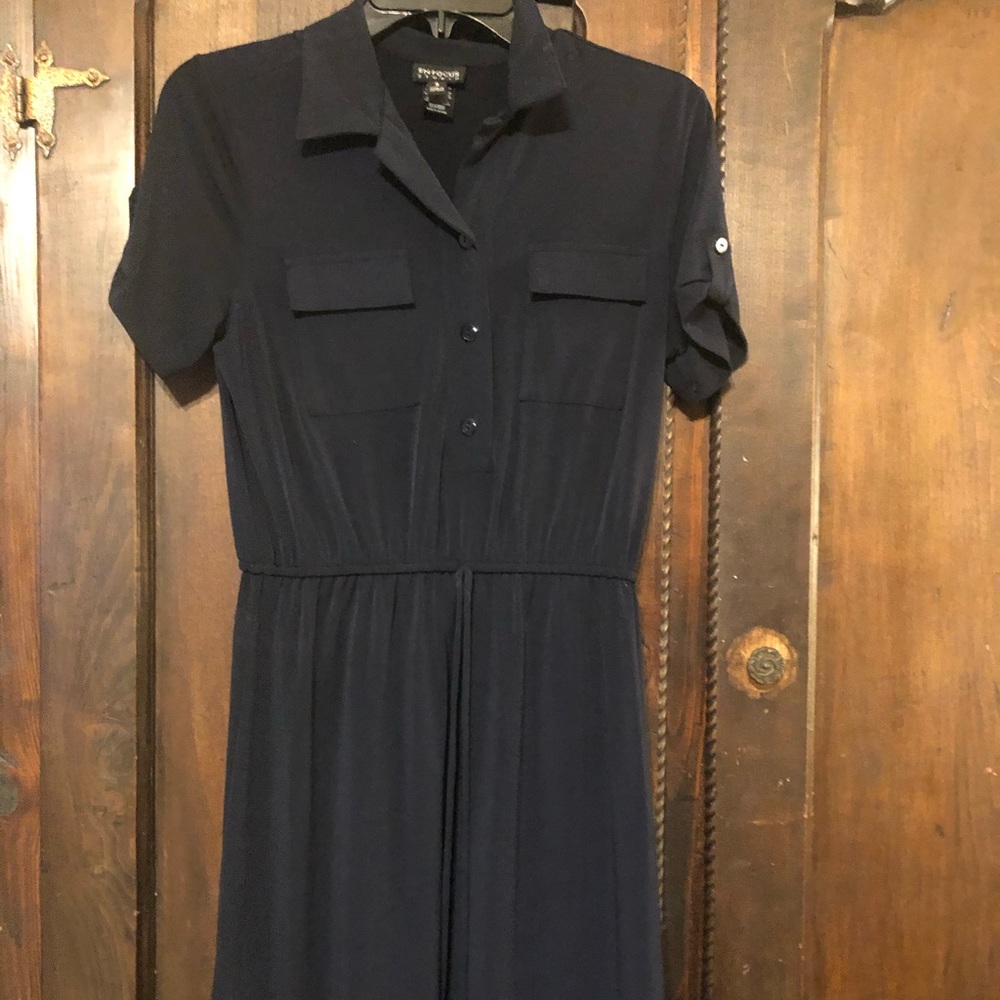 Navy boutique dress